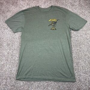RokFit Camp RokFit Mushroom Skeleton Graphic T-Shirt Mens XL Green Heathered